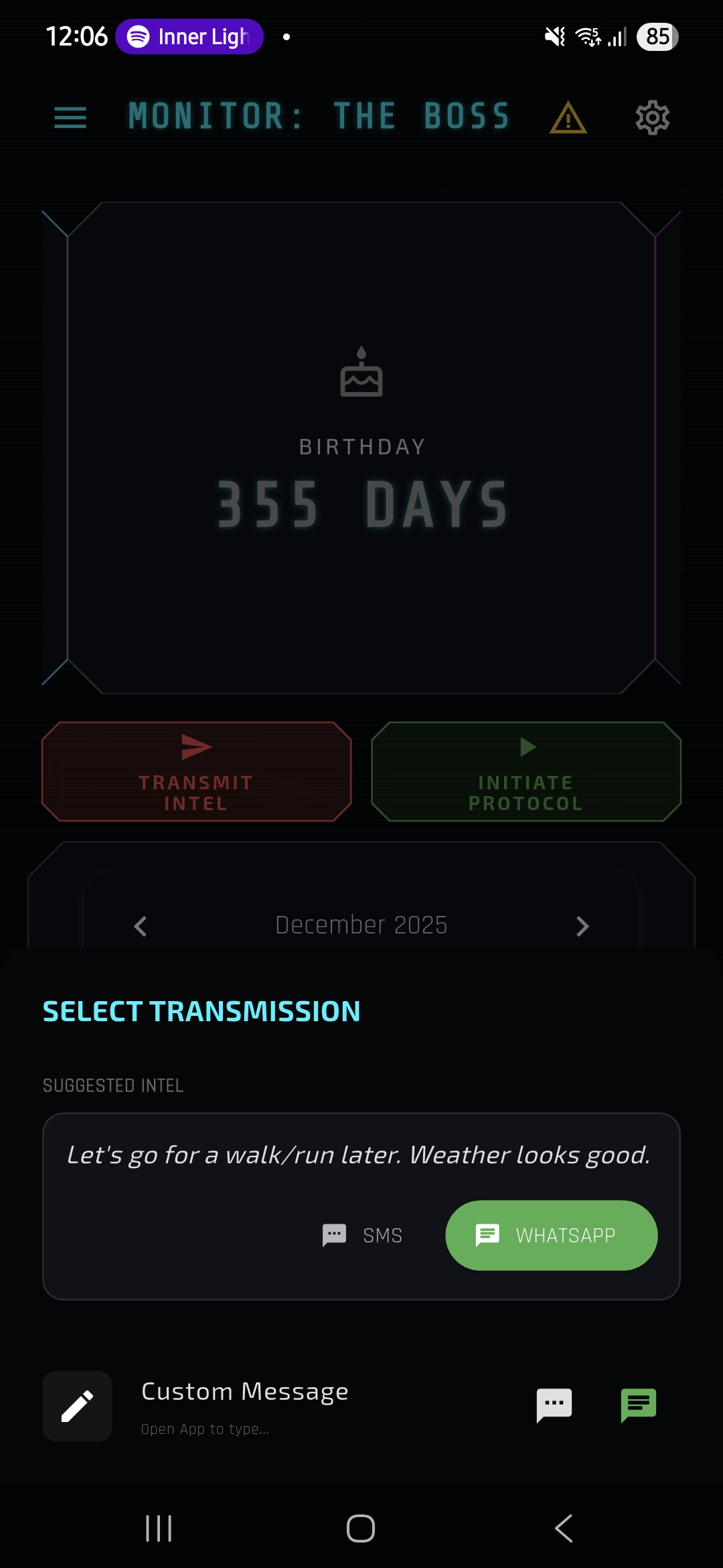 App screenshot for the gallery showing status. Recommended size: 300x650.